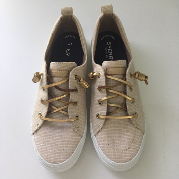 sperry crest vibe metallic